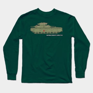 The symbol of Soviet pre-war tank building is the T-35 tank Long Sleeve T-Shirt